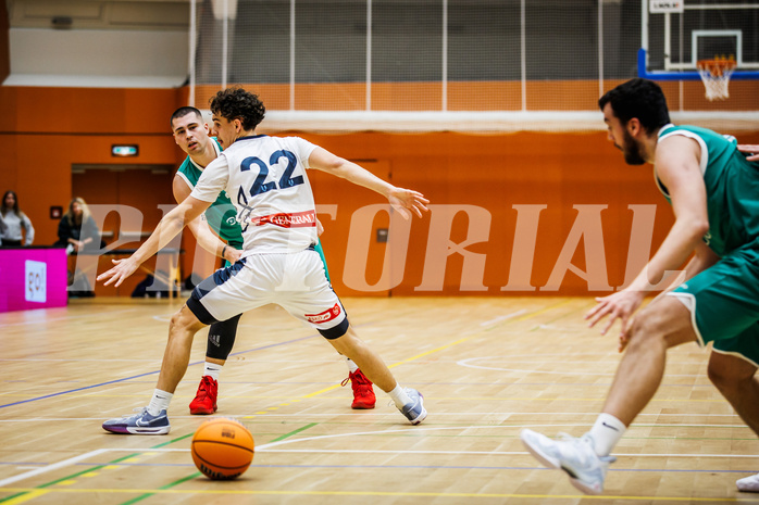 Basketball, Basketball Zweite Liga 2024/25, Grunddurchgang 14.Runde, Vienna Timberwolves, KOS Celovec, Nikolas Susa (23)