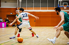 Basketball, Basketball Zweite Liga 2024/25, Grunddurchgang 14.Runde, Vienna Timberwolves, KOS Celovec, Nikolas Susa (23)
