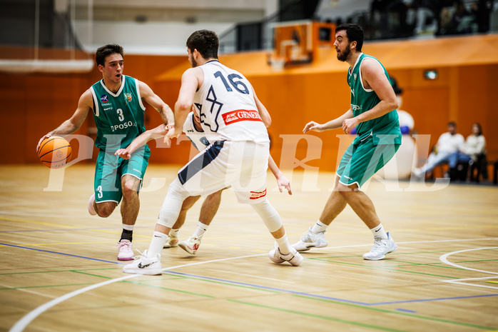 Basketball, Basketball Zweite Liga 2024/25, Grunddurchgang 14.Runde, Vienna Timberwolves, KOS Celovec, Niklas Michel (3)