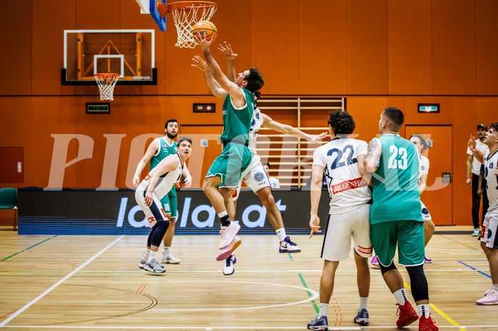 Basketball, Basketball Zweite Liga 2024/25, Grunddurchgang 14.Runde, Vienna Timberwolves, KOS Celovec, Niklas Michel (3)