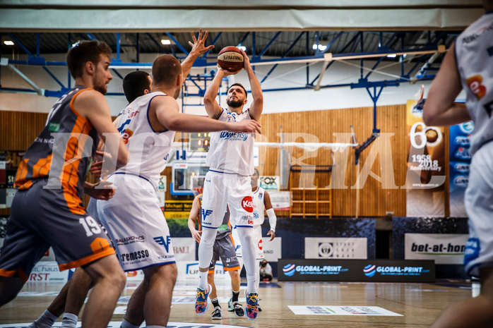 Basketball, bet-at-home Basketball Superliga 2020/21, Grunddurchgang, 8. Runde, Oberwart Gunners, Klosterneuburg Dukes, Ignas Fiodorovas (5)