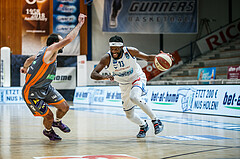 Basketball, bet-at-home Basketball Superliga 2020/21, Grunddurchgang 8. Runde, Oberwart Gunners, Klosterneuburg Dukes, Quincy Diggs (13)