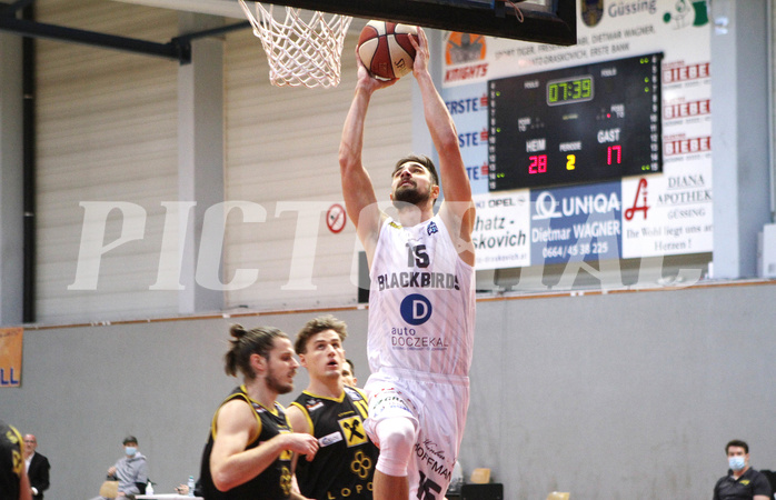 Basketball 2.Bundesliga 2020/21 Grunddurchgang 8.Runde  Jennersdorf Blackbirds vs Fürstenfeld Panthers