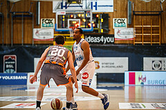 Basketball, bet-at-home Basketball Superliga 2020/21, Grunddurchgang 8. Runde, Oberwart Gunners, Klosterneuburg Dukes, Laurence Alexander (4)