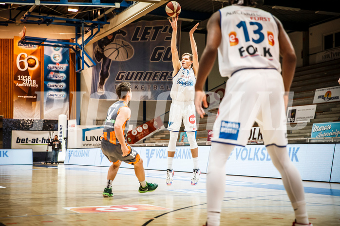 Basketball, bet-at-home Basketball Superliga 2020/21, Grunddurchgang, 8. Runde, Oberwart Gunners, Klosterneuburg Dukes, Edi Patekar (9)