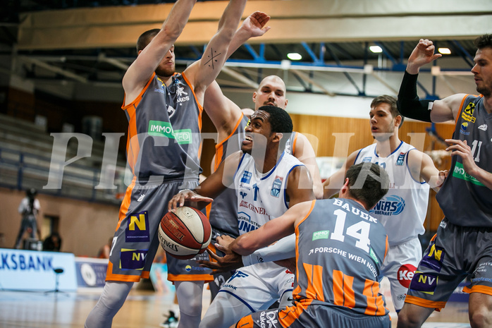 Basketball, bet-at-home Basketball Superliga 2020/21, Grunddurchgang 8. Runde, Oberwart Gunners, Klosterneuburg Dukes, Nigel Pruitt (11)