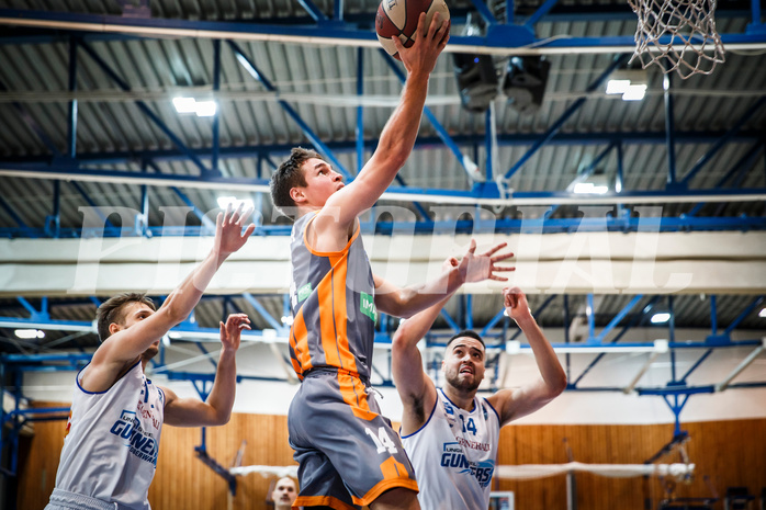 Basketball, bet-at-home Basketball Superliga 2020/21, Grunddurchgang, 8. Runde, Oberwart Gunners, Klosterneuburg Dukes, Valentin Bauer (14)