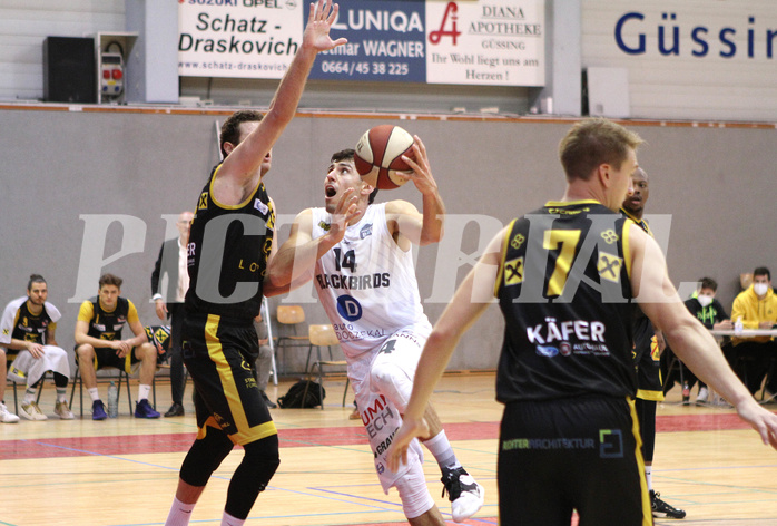 Basketball 2.Bundesliga 2020/21 Grunddurchgang 8.Runde  Jennersdorf Blackbirds vs Fürstenfeld Panthers