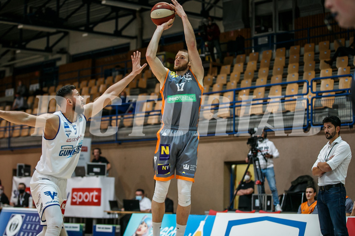 Basketball, bet-at-home Basketball Superliga 2020/21, Grunddurchgang 8. Runde, Oberwart Gunners, Klosterneuburg Dukes, Alex Laurent (17)