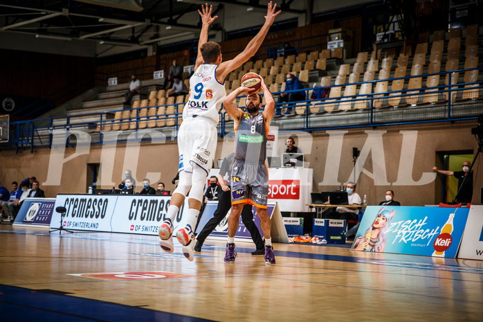 Basketball, bet-at-home Basketball Superliga 2020/21, Grunddurchgang, 8. Runde, Oberwart Gunners, Klosterneuburg Dukes, Predrag Miletic (8)