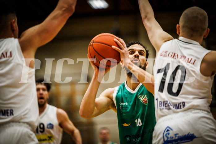 Basketball, Basketball Zweite Liga 2022/23, Grunddurchgang 12.Runde, Mattersburg Rocks, KOS Celovec, Veljko Dena (10)