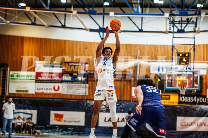 Basketball, win2day Basketball Superliga 2024/25, Grunddurchgang Runde 19, Oberwart Gunners, BBC Nord Dragonz, Robert Allen (10)