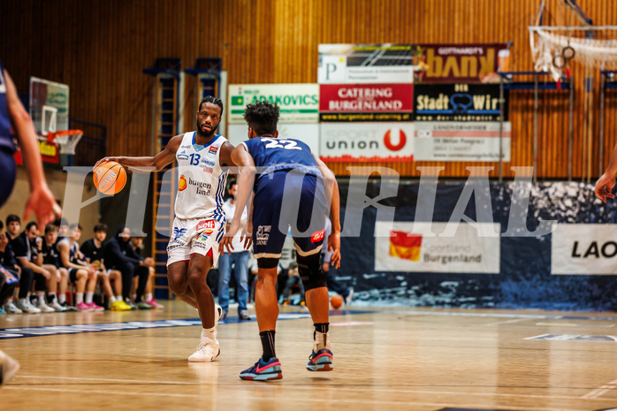 Basketball, win2day Basketball Superliga 2024/25, Grunddurchgang Runde 19, Oberwart Gunners, BBC Nord Dragonz, Quincy Diggs (13)