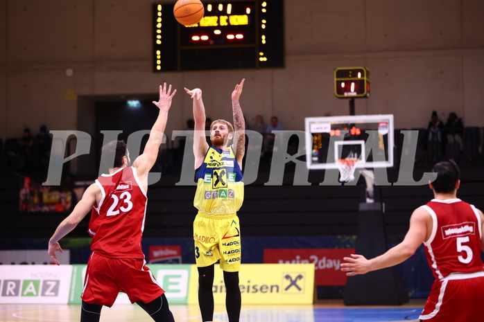 31.01.2025, Graz, Raiffeisen Sportpark Graz, Basketball Superliga 2024/25, Grunddurchgang, Runde 19, UBSC Graz - BC Vienna