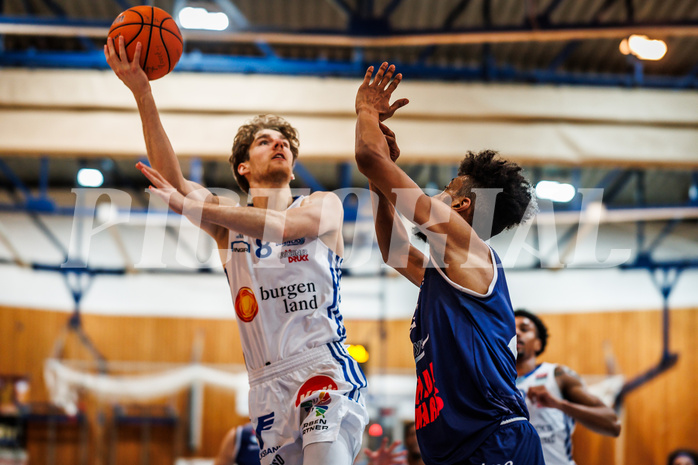 Basketball, win2day Basketball Superliga 2024/25, Grunddurchgang Runde 19, Oberwart Gunners, BBC Nord Dragonz, Florian Köppel (8)