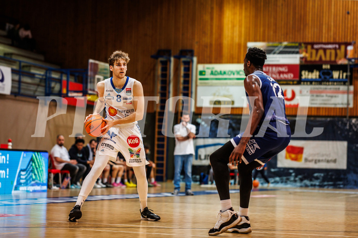 Basketball, win2day Basketball Superliga 2024/25, Grunddurchgang Runde 19, Oberwart Gunners, BBC Nord Dragonz, Florian Köppel (8)