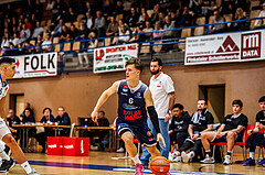 Basketball, win2day Basketball Superliga 2024/25, Grunddurchgang Runde 19, Oberwart Gunners, BBC Nord Dragonz, Valentin Pasterk (6)