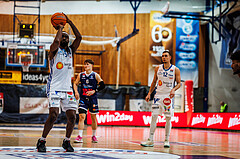 Basketball, win2day Basketball Superliga 2024/25, Grunddurchgang Runde 19, Oberwart Gunners, BBC Nord Dragonz, Siegfried Reid (5)