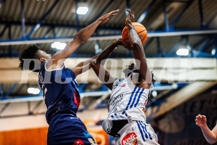 Basketball, win2day Basketball Superliga 2024/25, Grunddurchgang Runde 19, Oberwart Gunners, BBC Nord Dragonz, Siegfried Reid (5)