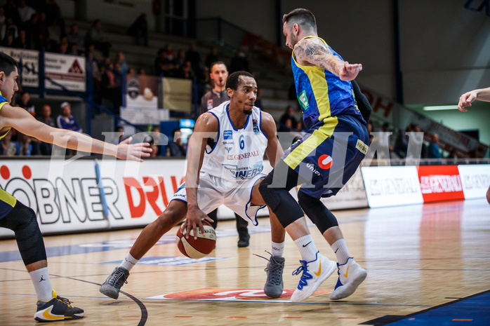 Basketball, Admiral Basketball Superliga 2019/20, Grunddurchgang 18.Runde, UNGER STEEL Gunners Oberwart, UBSC Graz, Lawrence Alexander (6)