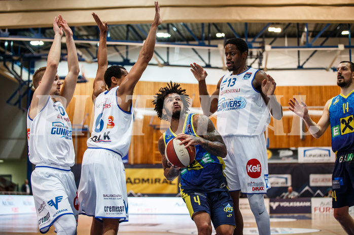 Basketball, Admiral Basketball Superliga 2019/20, Grunddurchgang 18.Runde, UNGER STEEL Gunners Oberwart, UBSC Graz, Anton Beard (4)