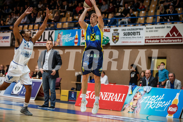 Basketball, Admiral Basketball Superliga 2019/20, Grunddurchgang 18.Runde, UNGER STEEL Gunners Oberwart, UBSC Graz, Anton Maresch (8)