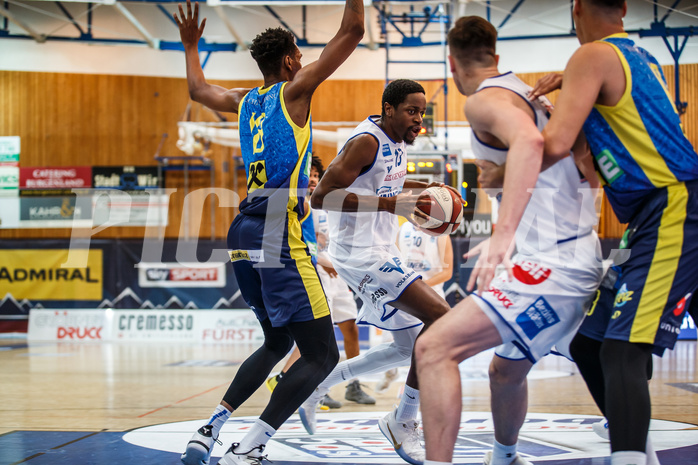 Basketball, Admiral Basketball Superliga 2019/20, Grunddurchgang 18.Runde, UNGER STEEL Gunners Oberwart, UBSC Graz, Eric Katenda (13)