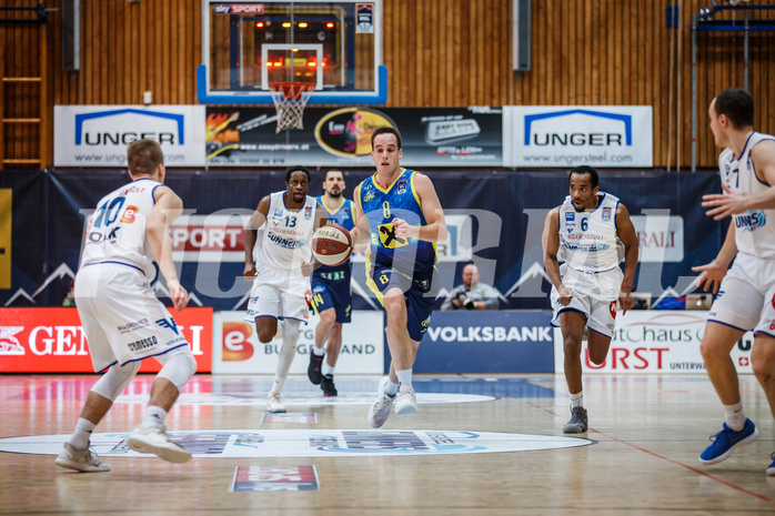 Basketball, Admiral Basketball Superliga 2019/20, Grunddurchgang 18.Runde, UNGER STEEL Gunners Oberwart, UBSC Graz, Anton Maresch (8)