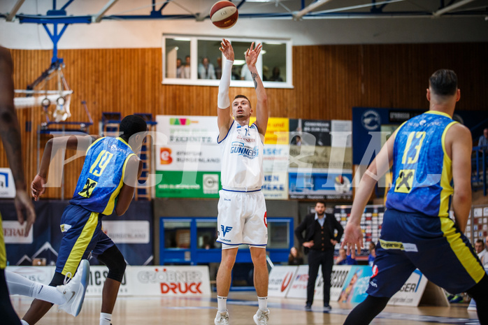 Basketball, Admiral Basketball Superliga 2019/20, Grunddurchgang 18.Runde, UNGER STEEL Gunners Oberwart, UBSC Graz, Saimon Sutt (11)