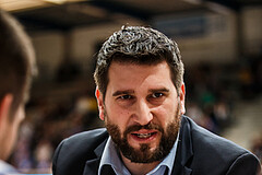 Basketball, Admiral Basketball Superliga 2019/20, Grunddurchgang 18.Runde, UNGER STEEL Gunners Oberwart, UBSC Graz, Horst Leitner (Coach)
