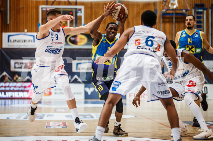 Basketball, Admiral Basketball Superliga 2019/20, Grunddurchgang 18.Runde, UNGER STEEL Gunners Oberwart, UBSC Graz, Derrik Jamerson (19)