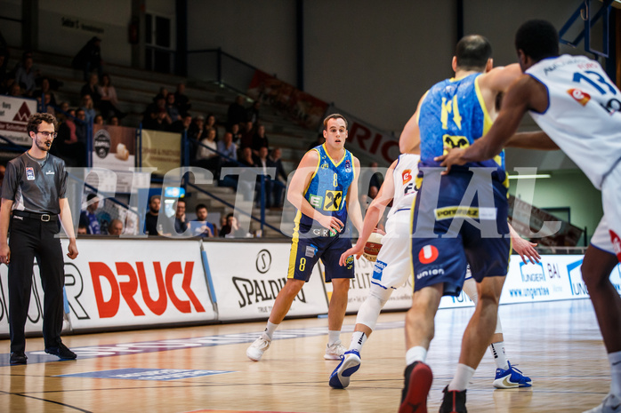 Basketball, Admiral Basketball Superliga 2019/20, Grunddurchgang 18.Runde, UNGER STEEL Gunners Oberwart, UBSC Graz, Anton Maresch (8)