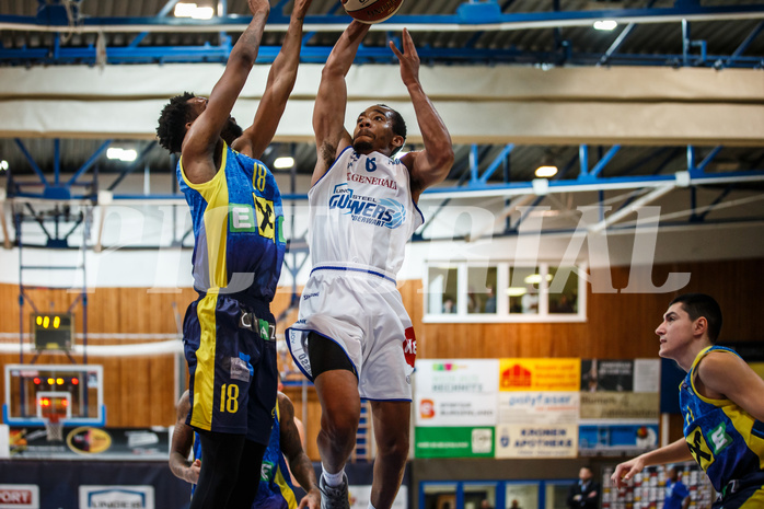 Basketball, Admiral Basketball Superliga 2019/20, Grunddurchgang 18.Runde, UNGER STEEL Gunners Oberwart, UBSC Graz, Lawrence Alexander (6)