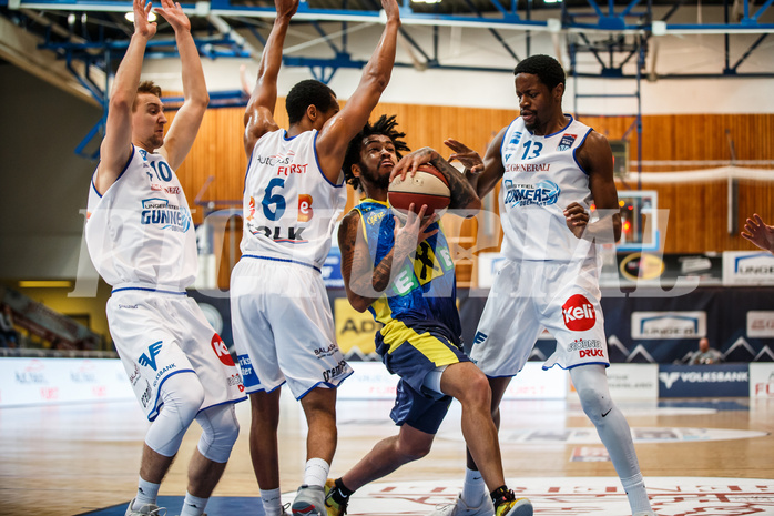 Basketball, Admiral Basketball Superliga 2019/20, Grunddurchgang 18.Runde, UNGER STEEL Gunners Oberwart, UBSC Graz, Anton Beard (4)