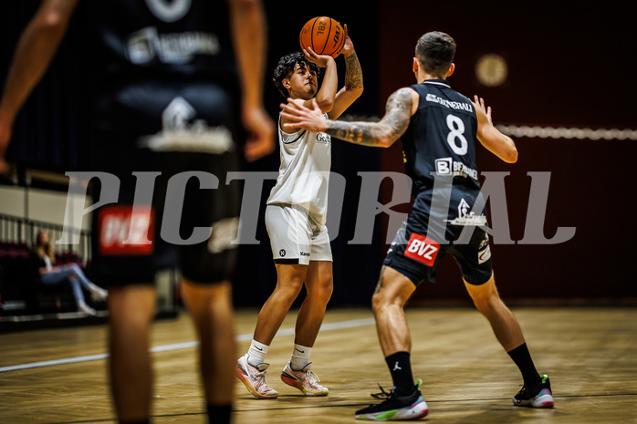 Basketball, Basketball Zweite Liga 2023/24, Grunddurchgang 1.Runde, Basket Flames, Mattersburg Rocks, Dean-Leon Cantor (9)