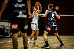 Basketball, Basketball Zweite Liga 2023/24, Grunddurchgang 1.Runde, Basket Flames, Mattersburg Rocks, Dean-Leon Cantor (9)