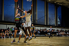 Basketball, Basketball Zweite Liga 2023/24, Grunddurchgang 1.Runde, Basket Flames, Mattersburg Rocks, Marco Jaitz (11), Kingsley Fobi (14)