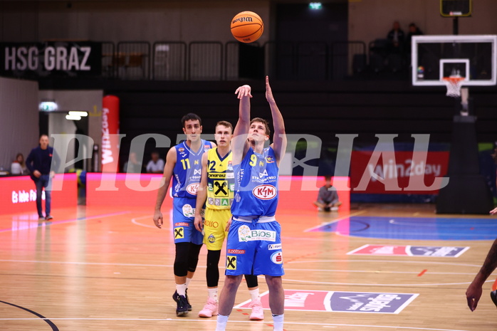 08.10.2023, Graz, Raiffeisen Sportpark Graz, Basketball Superliga 2023/24, Grunddurchgang, Runde 2, UBSC Raiffeisen Graz vs. SKN St. Pölten