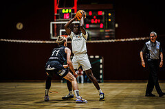 Basketball, Basketball Zweite Liga 2023/24, Grunddurchgang 1.Runde, Basket Flames, Mattersburg Rocks, Kingsley Fobi (14)