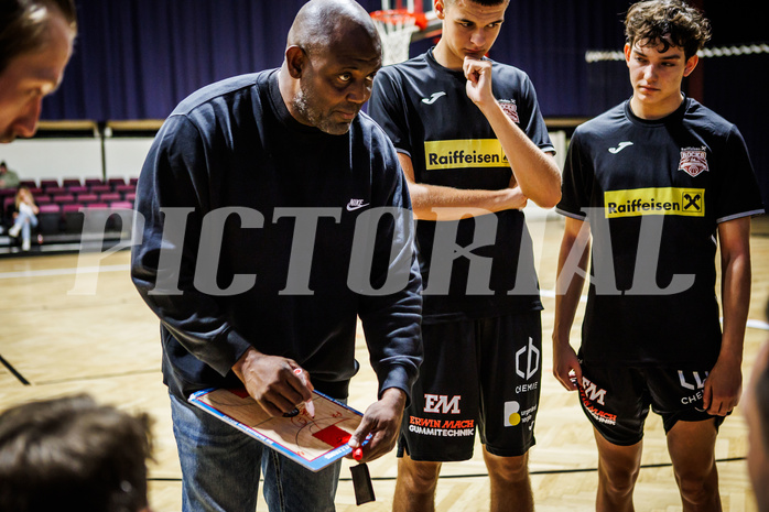 Basketball, Basketball Zweite Liga 2023/24, Grunddurchgang 1.Runde, Basket Flames, Mattersburg Rocks, James Williams (Head Coach)