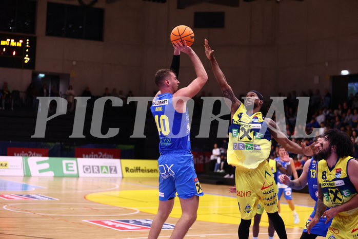 08.10.2023, Graz, Raiffeisen Sportpark Graz, Basketball Superliga 2023/24, Grunddurchgang, Runde 2, UBSC Raiffeisen Graz vs. SKN St. Pölten