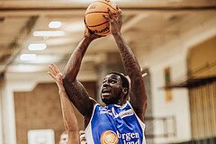 Basketball, Basketball Superliga 2023/24, Grundduchgang 2.Runde, Fürstenfeld Panthers, Oberwart Gunners, Trevion Lamar (10)