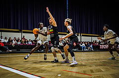 Basketball, Basketball Zweite Liga 2023/24, Grunddurchgang 1.Runde, Basket Flames, Mattersburg Rocks, Kingsley Fobi (14)