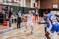 Basketball, Basketball Superliga 2023/24, Grundduchgang 2.Runde, Fürstenfeld Panthers, Oberwart Gunners, Mirza Manjgo (5)