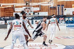 Basketball, Basketball Superliga 2023/24 , VF 4, Oberwart Gunners, Gmunden Swans, Kris Monroe (13), Toni Blazan (10)