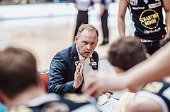 Basketball, Basketball Superliga 2023/24 , VF 4, Oberwart Gunners, Gmunden Swans, Anton Mirolybov (Head Coach)