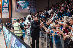 Basketball, Basketball Superliga 2023/24 , VF 4, Oberwart Gunners, Gmunden Swans, Kurt Leitner (Assistent Coach)