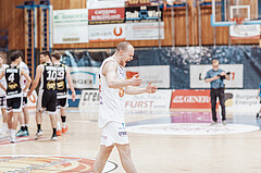 Basketball, Basketball Superliga 2023/24 , VF 4, Oberwart Gunners, Gmunden Swans, Sebastian Kaeferle (7)