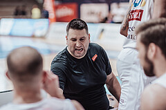 Basketball, Basketball Superliga 2023/24 , VF 4, Oberwart Gunners, Gmunden Swans, Horst Leitner (Head Coach)