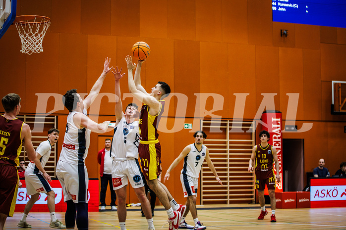 Basketball, Basketball Zweite Liga 2024/25, Grunddurchgang 20.Runde, Vienna Timberwolves, Traiskirchen Lions NexGen, Anes Avdic (7)